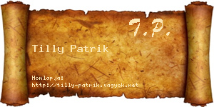 Tilly Patrik névjegykártya